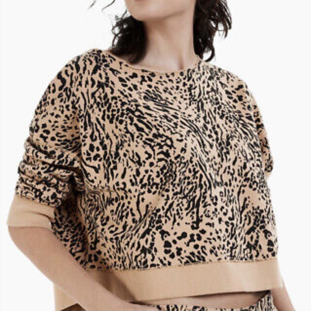 NWOT Jenni Intimates Cheetah Animal Print Top and Short Set Size XL